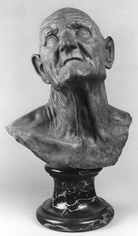 Testa di vecchio (scultura) by Reni Guido (sec. XVII) 